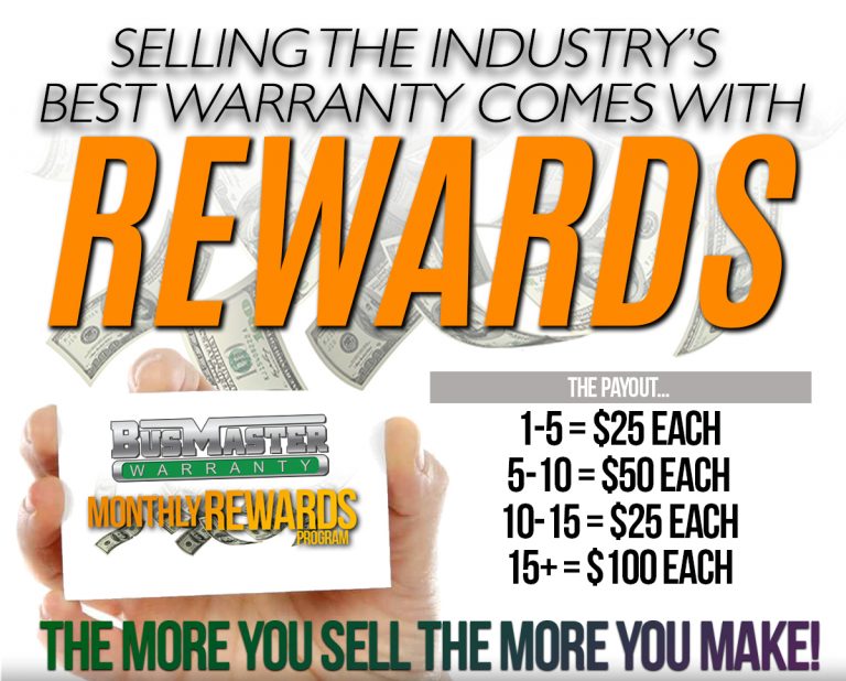 Bus Master Warranty Rewards Program